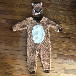 NWOT Cute Rudolf Toddler’s Union Suit With Beanie